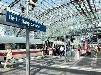 Ankunft am Berliner Hauptbahnhof